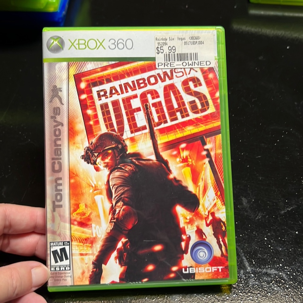 Two XBOX 360 games. Blazing Angels 2 and Rainbow Six Vegas